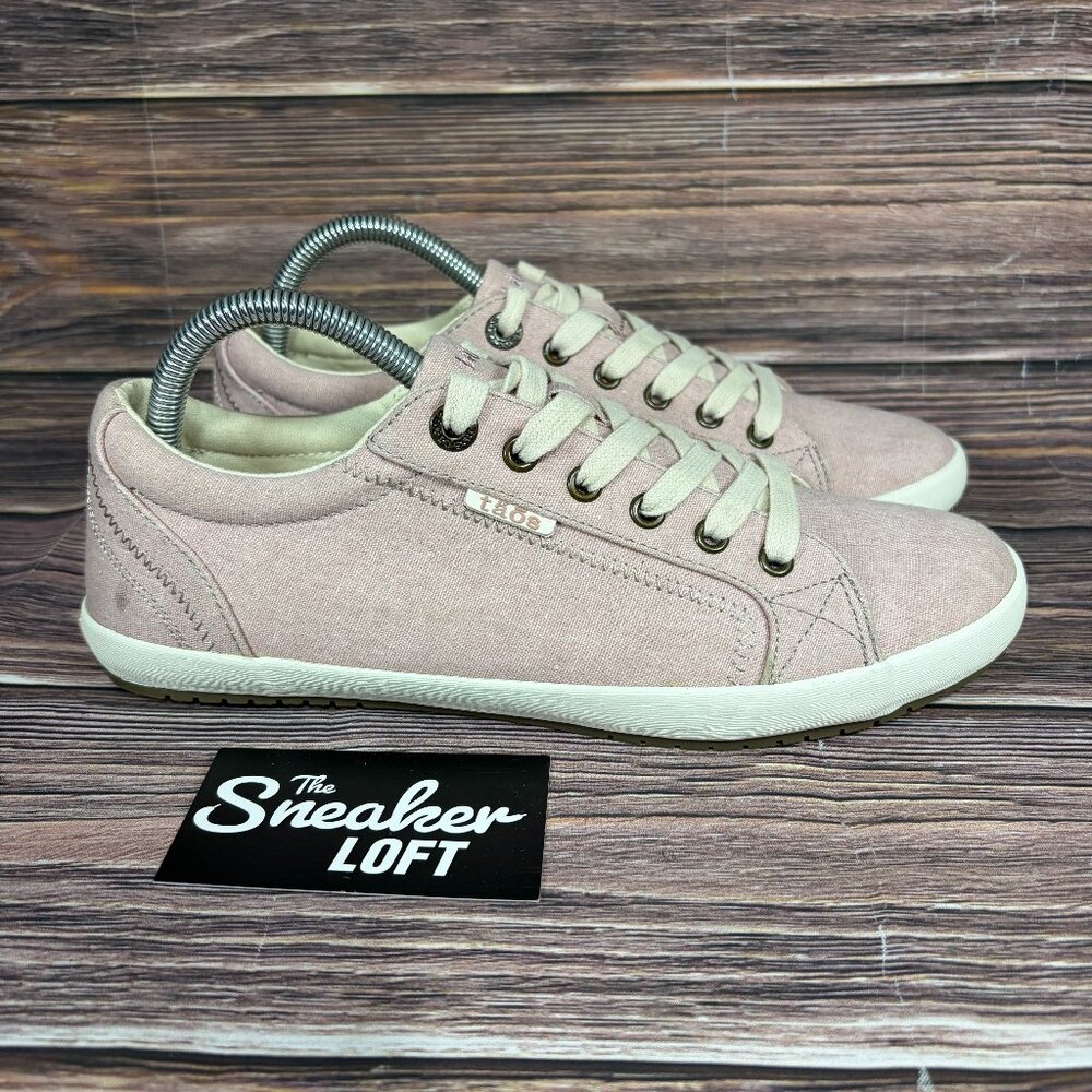 Taos Star‎ Women's Light Pink Canvas Lace Up Shoes